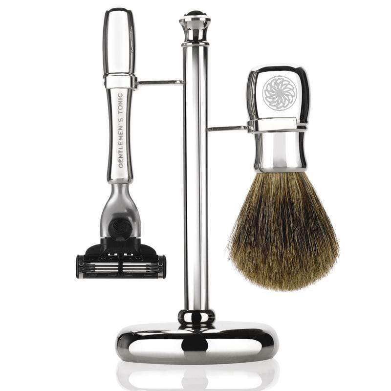 Gentlemen's Tonic Mayfair Chrome Shaving Set